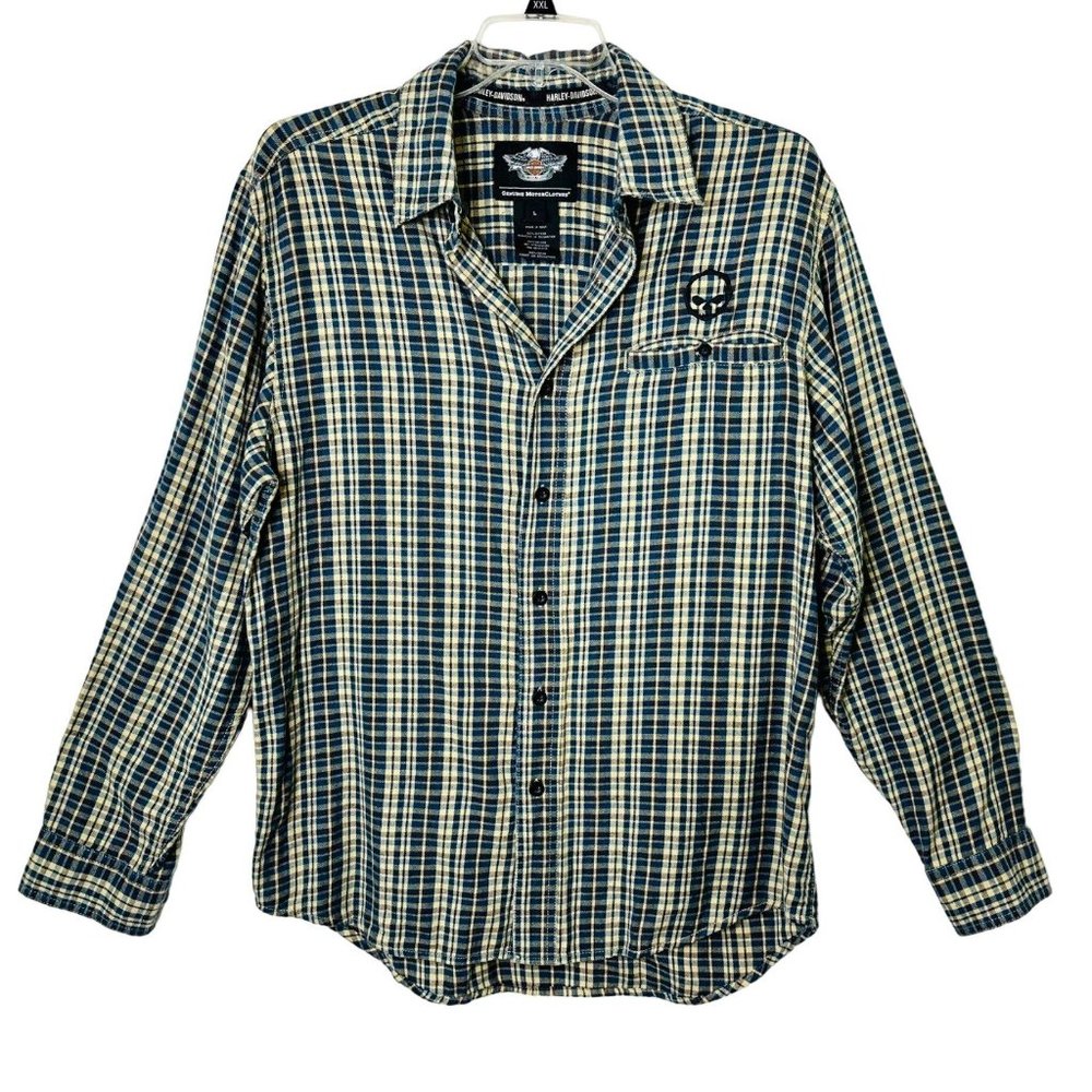 Men's Harley-Davidson Skull Flannel Shirt - Size L